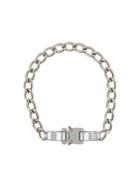 1017 Alyx 9sm Buckle Detail Chain Necklace - Metallic