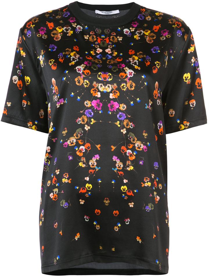 Givenchy Floral T-shirt - Black
