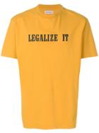 Palm Angels Legalize It T-shirt - Yellow & Orange