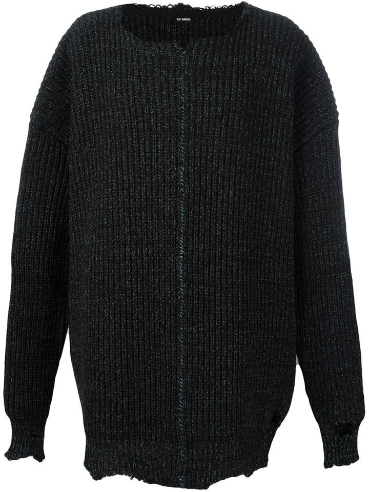 Raf Simons Oversized Ribbed Jumper