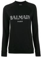 Balmain Vintage Logo Print Sweatshirt - Black