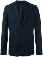 Ami Alexandre Mattiussi Half Lined 2 Button Jacket, Men's, Size: 52, Blue, Cotton/linen/flax