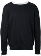3.1 Phillip Lim - Roll-edge Crewneck Sweatshirt - Men - Cotton - L, Black, Cotton