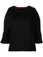 Loveless - Cold Shoulder T-shirt - Women - Cupro/tencel - 36, Black, Cupro/tencel