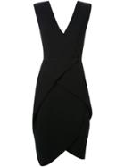 Bianca Spender Sleeveless Cocoon Dress - Black