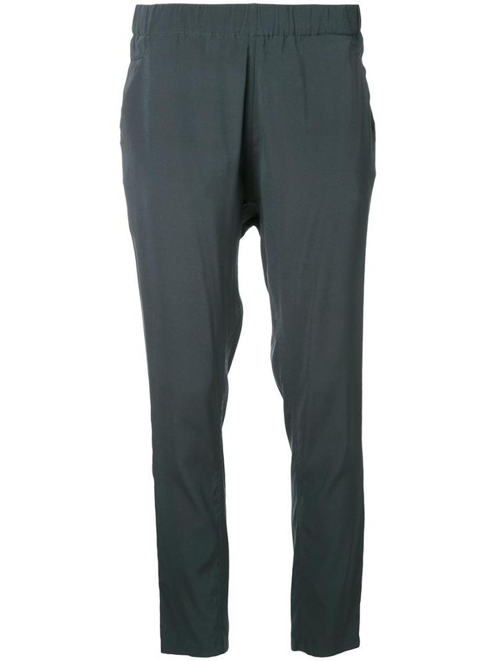 Scanlan Theodore Low Rise Boyfriend Trousers, Women's, Size: 8, Green, Silk