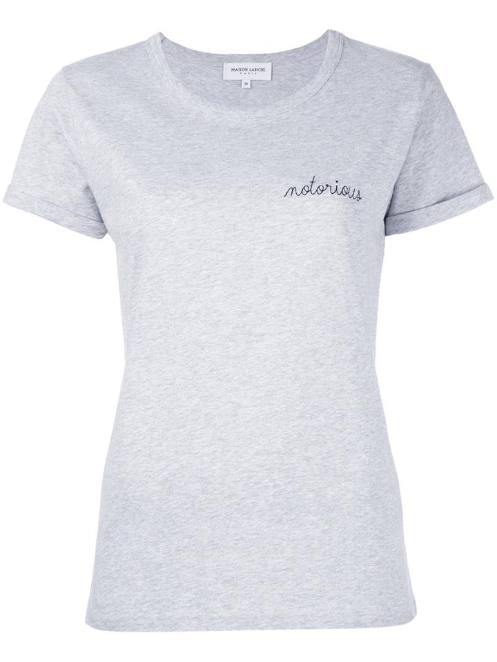 Maison Labiche Notorious T-shirt, Women's, Size: Xs, Grey, Cotton