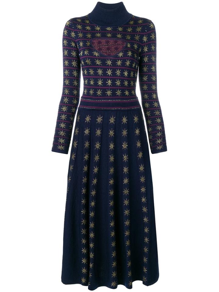 Temperley London Night Knitted Dress - Blue