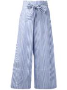 By Malene Birger - Bennih Cropped Trousers - Women - Cotton - 40, Blue, Cotton