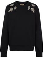 Burberry Bullion Floral Cotton Blend Sweatshirt - Black