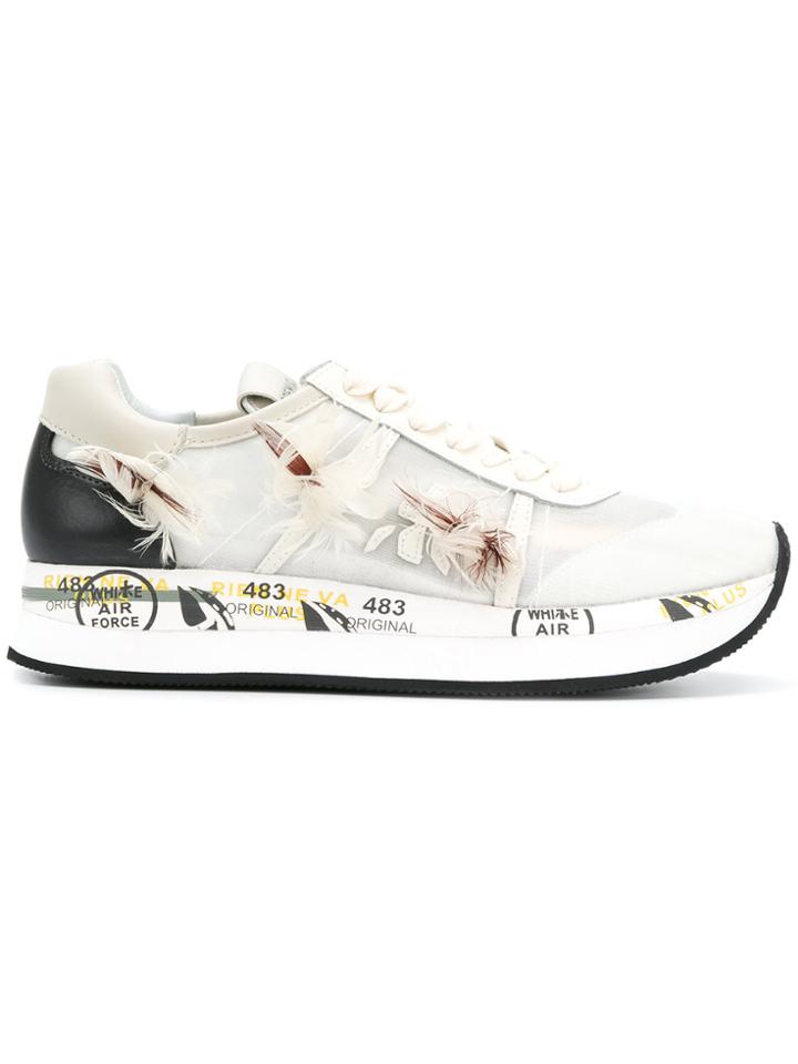 White Premiata Air Force Sneakers