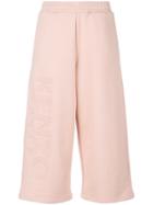 Kenzo Logo-embroidered Culottes - Pink & Purple