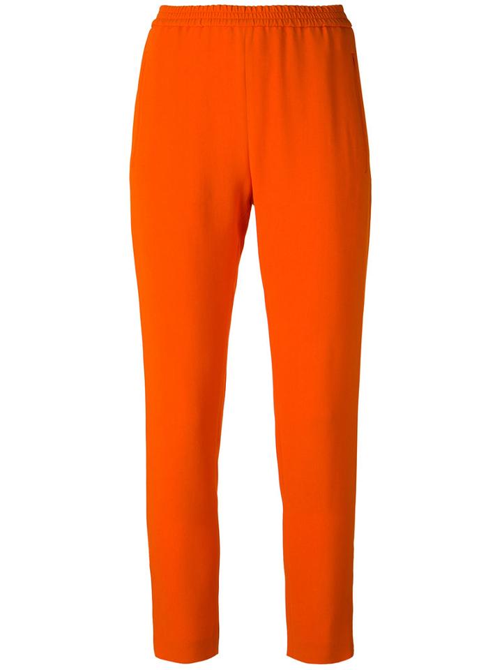 Stella Mccartney - Tamara Trousers - Women - Viscose/acetate/spandex/elastane - 38, Yellow/orange, Viscose/acetate/spandex/elastane