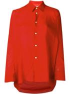 Junya Watanabe Comme Des Garçons Oversized Shirt, Women's, Size: Xs, Red, Linen/flax