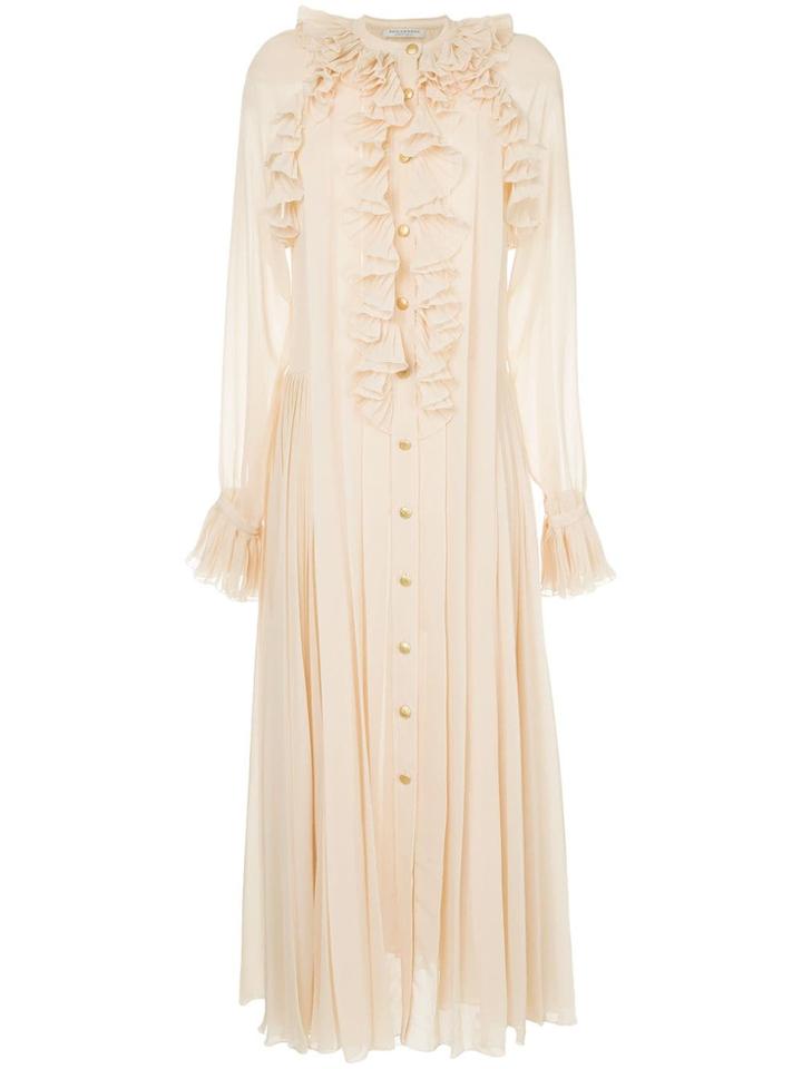 Philosophy Di Lorenzo Serafini Ruffle Trim Shirt Dress - Neutrals