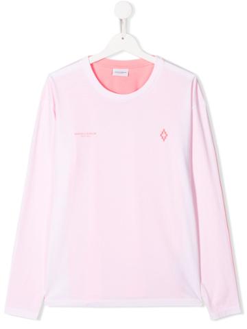 Marcelo Burlon County Of Milan Kids Teen Two-tone 'staff' Sweatshirt -