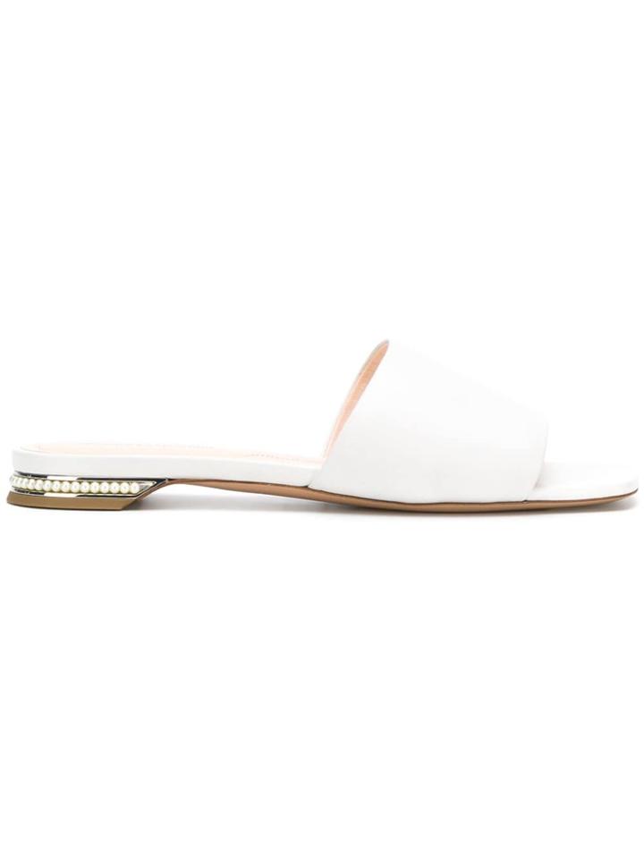 Nicholas Kirkwood Casati Pearl Slides - White