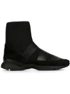 Damir Doma Flash Hi-top Sneakers, Men's, Size: 43, Black, Calf Leather/neoprene/rubber/neoprene