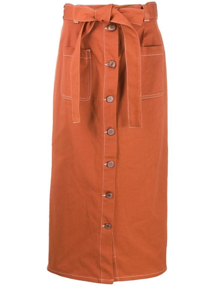 See By Chloé Pop Denim Skirt - Orange