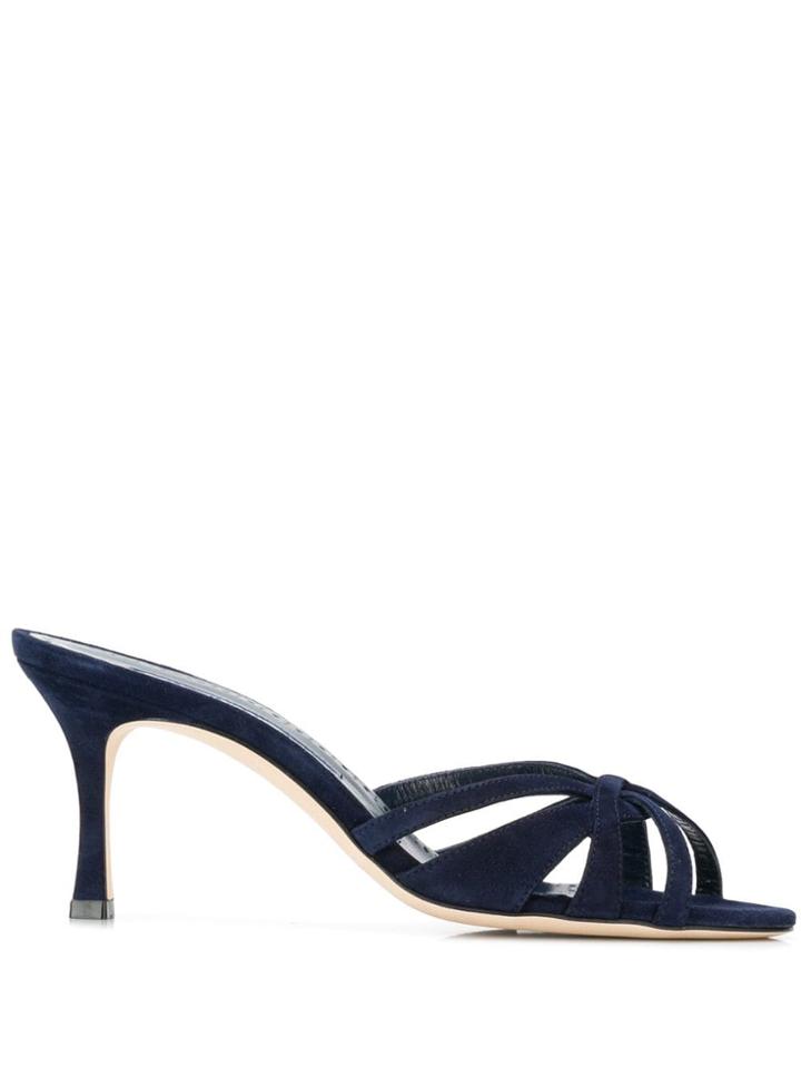 Manolo Blahnik Mule Sandals - Blue
