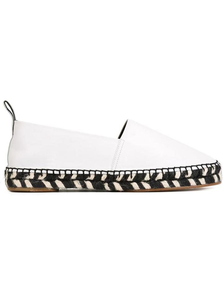 Proenza Schouler Classic Espadrilles, Women's, Size: 36, White, Leather/cotton