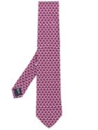 Salvatore Ferragamo Rhino Print Tie - Purple