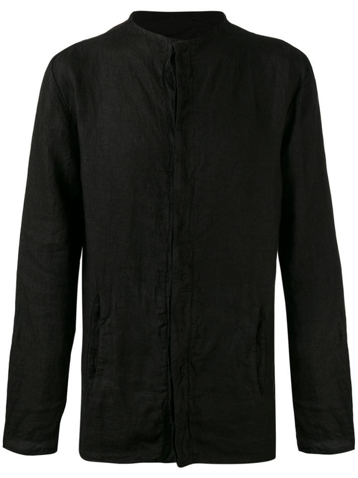 Andrea Ya'aqov Collarless Shirt - Black