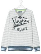 Vingino - Striped Sweatshirt - Kids - Cotton/polyester - 14 Yrs, Grey