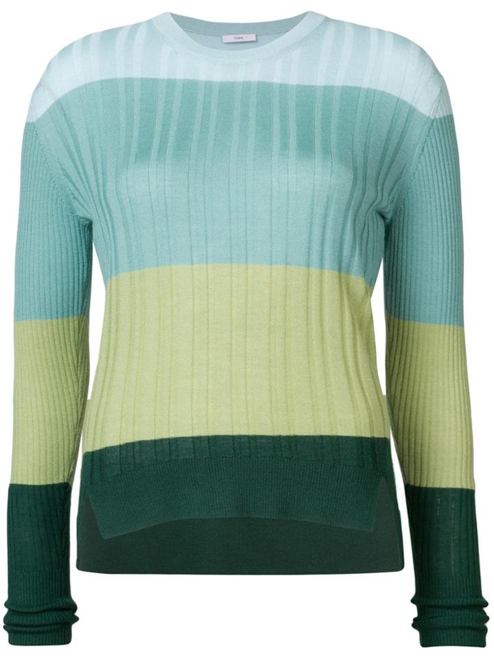 Tome Colour-block Fitted Sweater - Multicolour