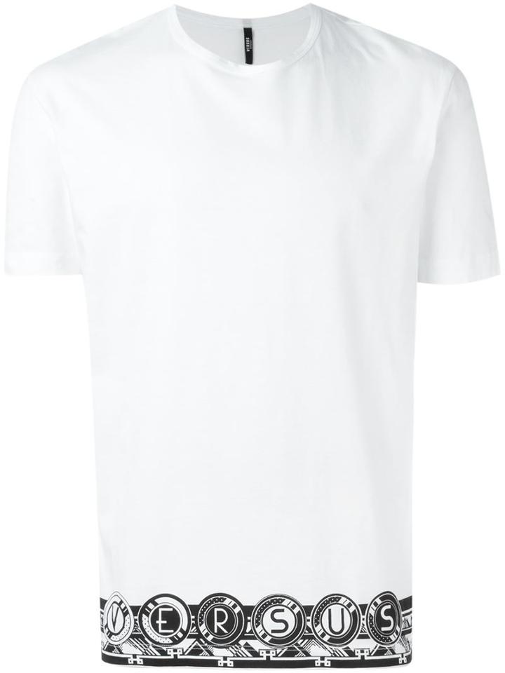 Versus Hem Logo Print T-shirt