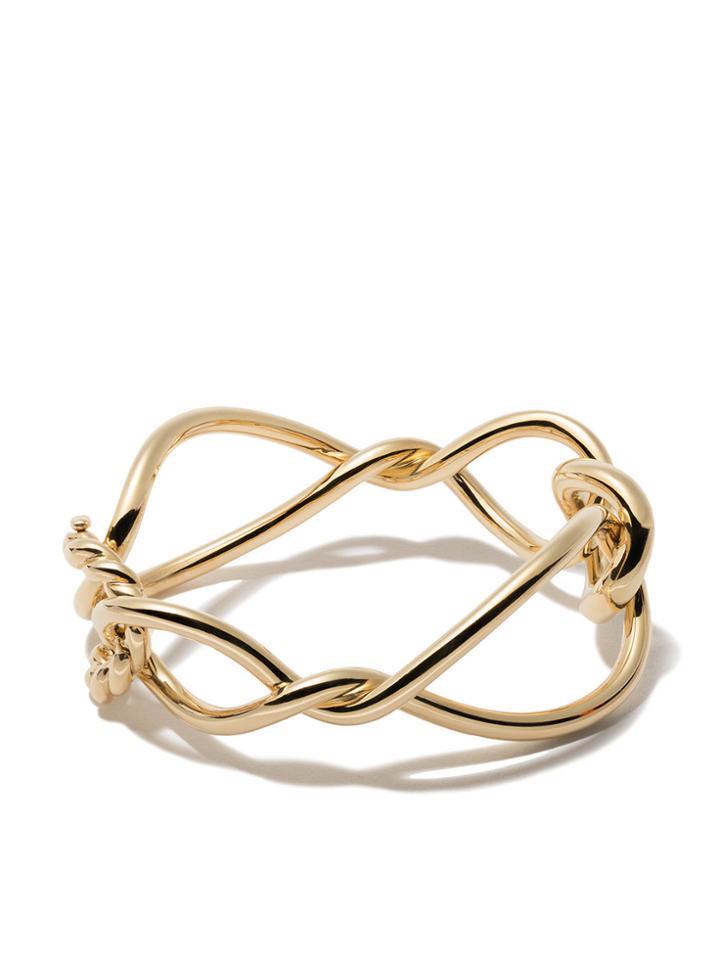 David Yurman 18kt Yellow Gold Continuance Bold Bangle - Metallic