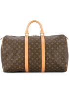 Louis Vuitton Vintage Keepall 50 Travel Hand Bag - Brown