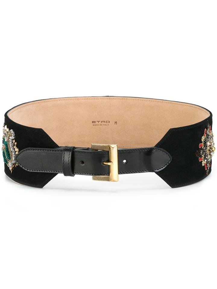 Etro Embellished Wide Belt
