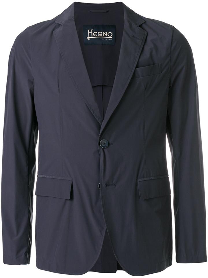 Herno Single Breasted Jacket - Grey