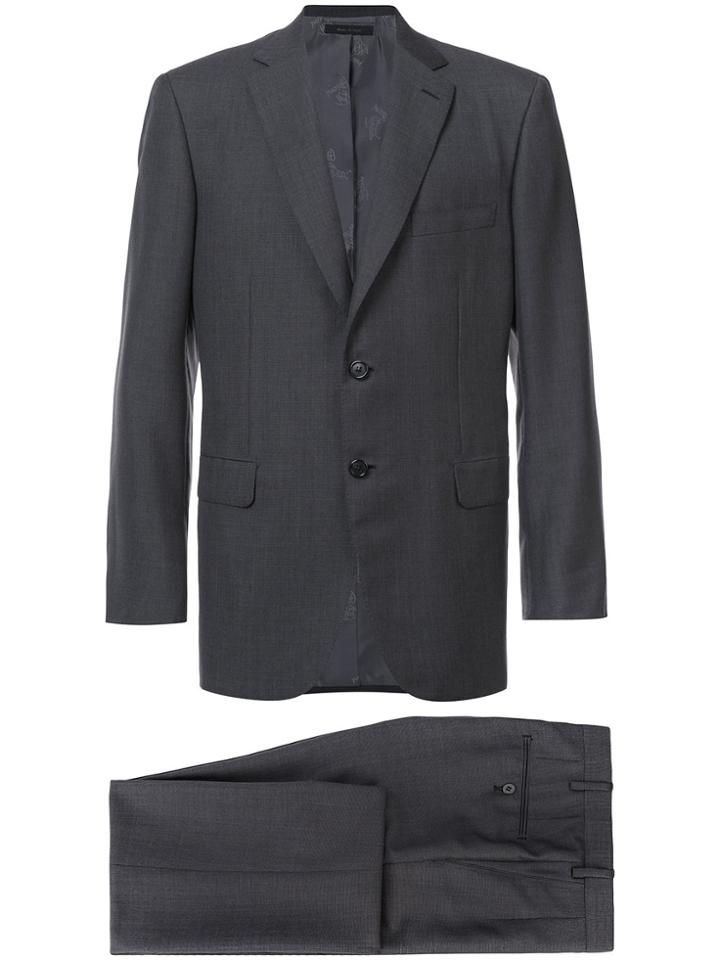 Brioni Notched Lapel Two-piece Suit - Grey