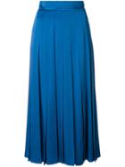 Fendi Pleated Midi Skirt - Blue