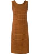 Emporio Armani Sheer Striped Dress With Petticoat