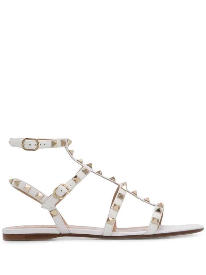 Valentino Valentino Garavani Rockstud Caged Sandals - White