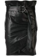 Iro Belted Fitted Skirt - Black