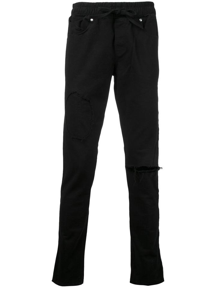 Rta Drawstring Track Pants, Men's, Size: Small, Black, Cotton/polyurethane