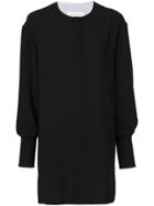 Maison Margiela Button Placket Shirt Dress - Black