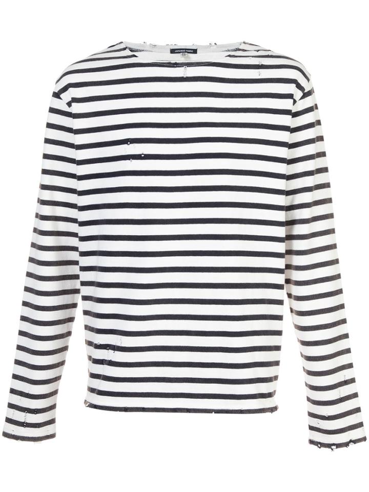 R13 Striped T-shirt - White