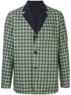 Caban Soft Reversible Check Blazer - Multicolour