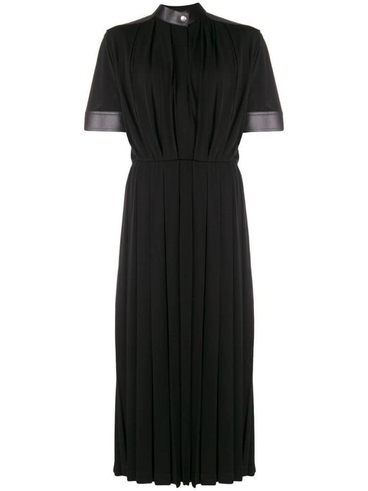 Givenchy Flared Pleated Midi Dress - Black