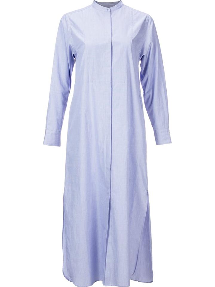 H Beauty & Youth. Longsleeved Shirt Dress, Women's, Size: Small, Blue, Cotton