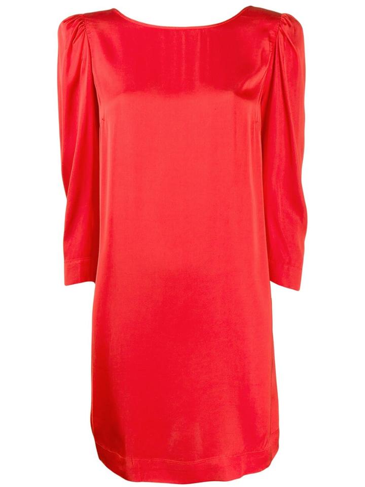 Semicouture Structured Shoulder Shift Dress