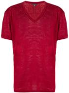 John Varvatos V-neck T-shirt - Red