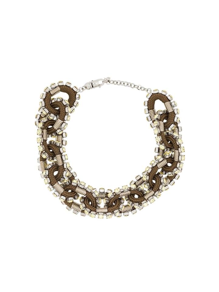 Dsquared2 Crystal Embellished Necklace - Green