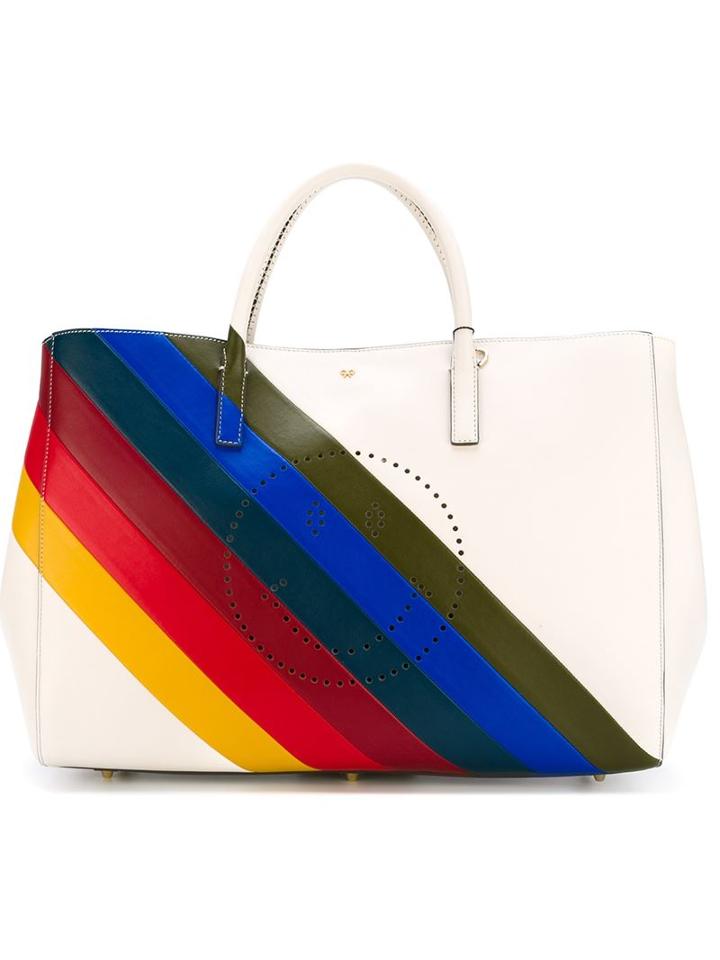 Anya Hindmarch Striped Tote Bag