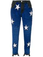 Don't Cry Sequin Star Step Hem Skinny Jeans - Black